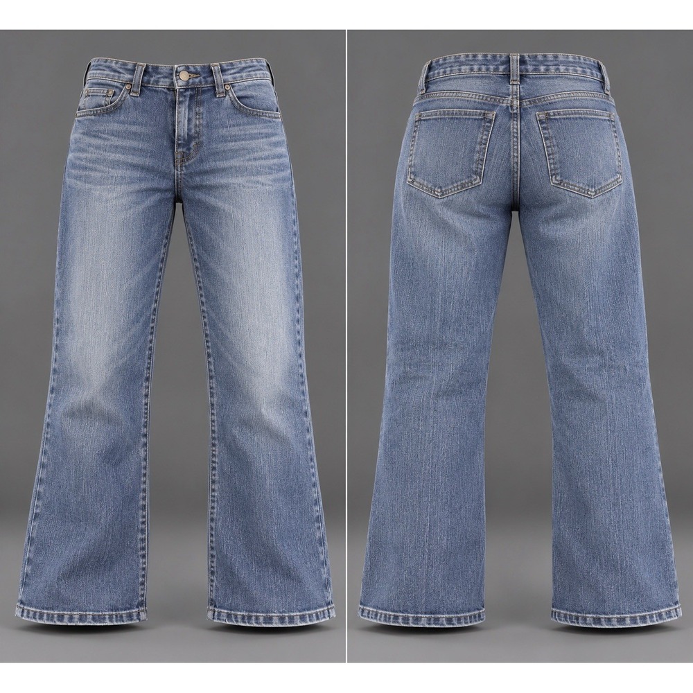 Cabi Jeans womens Size 12x30 Straight Boot Cut Denim Mid Rise whiskering